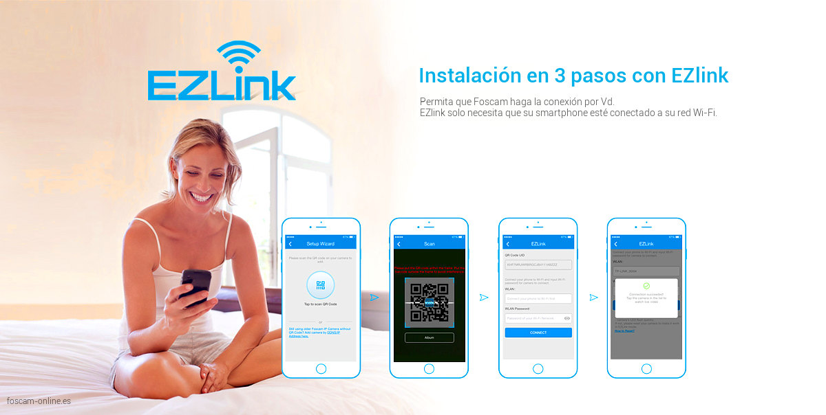 myfoscam ezlink instalacion p2p